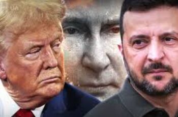 "U.S. President Donald Trump speaking at a podium in the White House, announcing a planned summit with Russian President Vladimir Putin to be held in Alaska on August 15, 2025, aimed at negotiating an end to the Ukraine war."